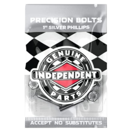 independent 1 inch silver phillips
